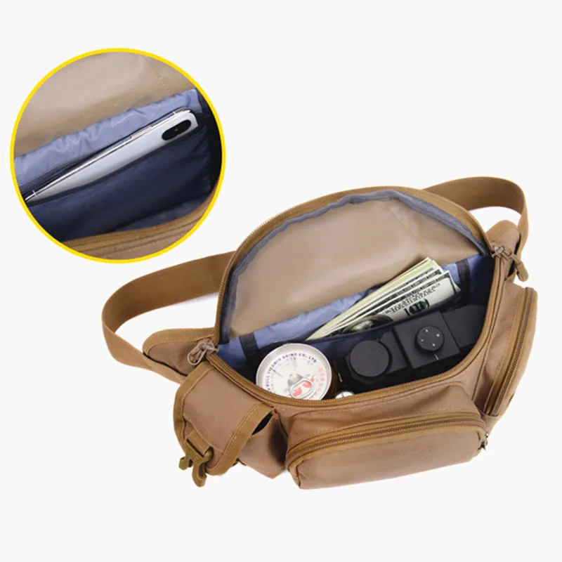 Metal Detector Digger Waist Bag Portable Waist Bag Pole Package Fishing Tackle Bag Metal Detecting Pouch Bag