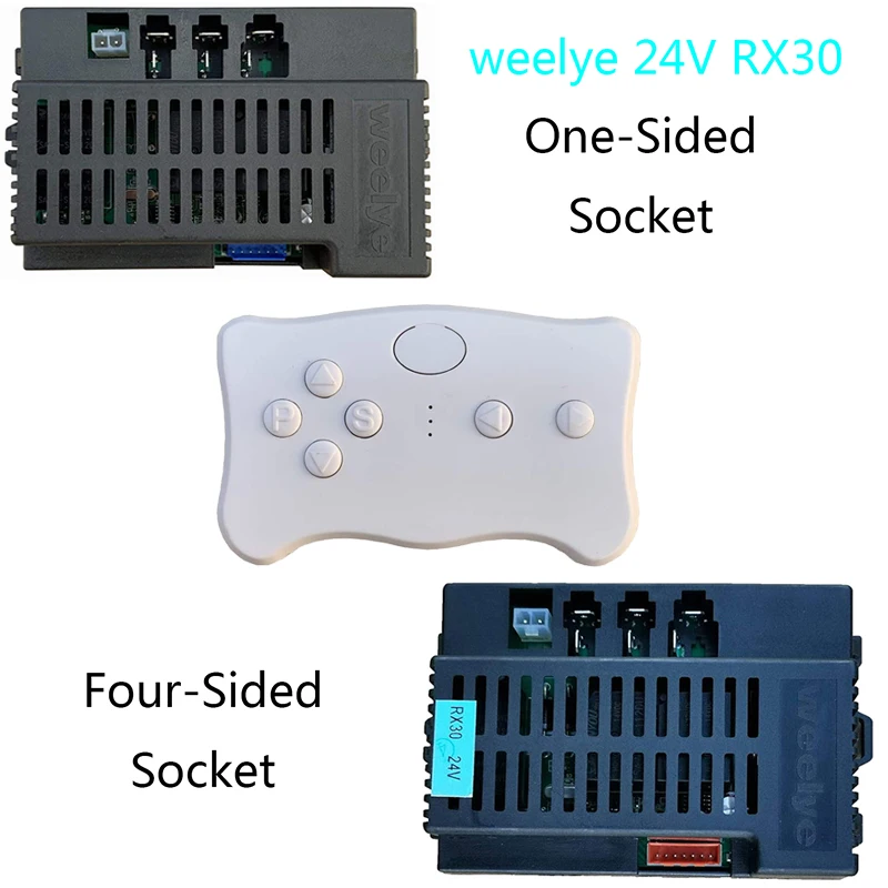 WEELYE RX30 24V Kids Powered Ride on car 2.4G Bluetooth Remote Control and Receiver for Children Electric Car Replacement Parts