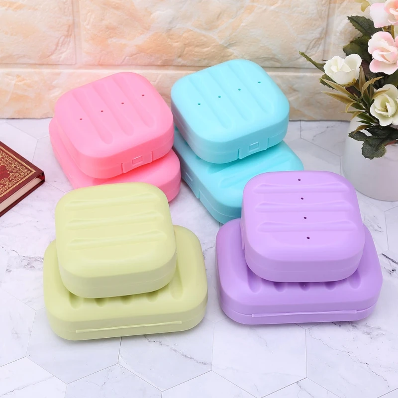 Mini Soap Box Bathroom Dish Plate Case Home Shower Travel Holder Container Soap Container Boxes Soap Dispenser Decor