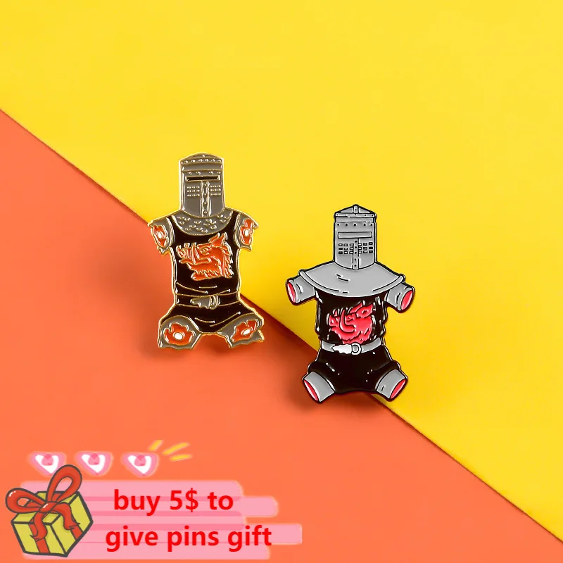 It\'s Just A Flesh Wound Enamel Pins Monty Python and The Holy Brooch Black Knight Comedy Movie Medieval Jewelry Badge Lapel Pins