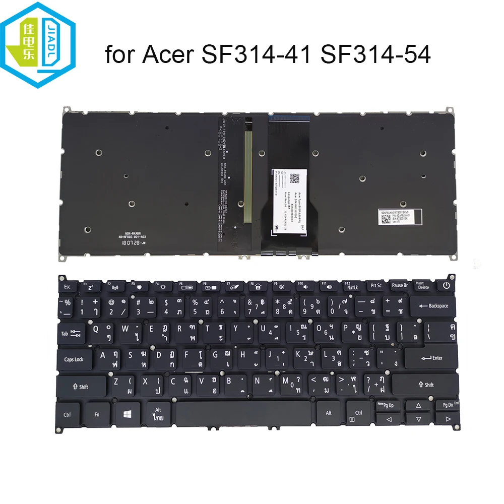 

Клавиатура для ноутбука с подсветкой TI/Thai, Таиланд, для Acer Swift 3, SF314-54 SF314-41 56G N17W7, клавиатуры для компьютера