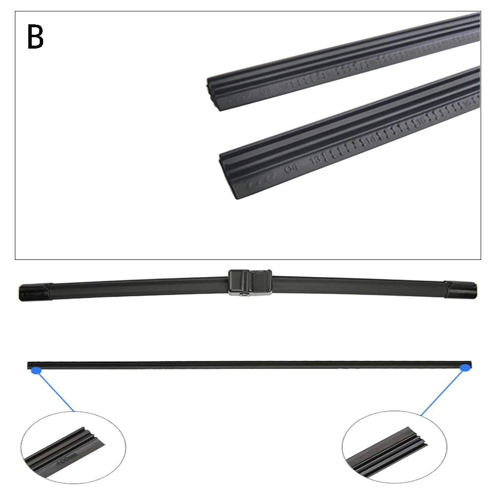 Car Wiper Blade Refill Rubber Band 14 16 17 18 19 20 21 22 23 24 26 28 32 Inch For Lada Opel Jeep Honda Mazda Nissan Accessories