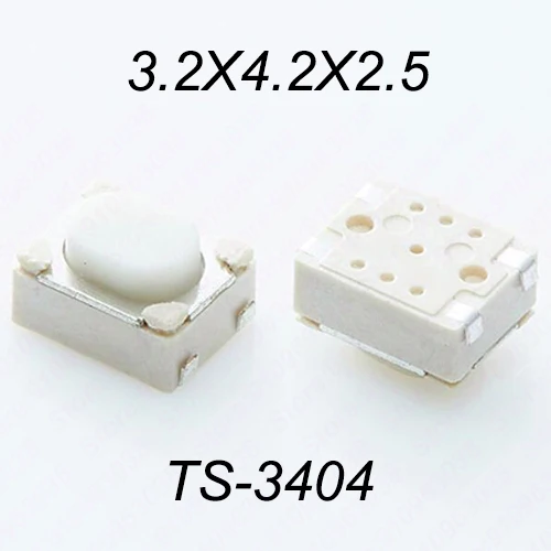 50PCS 3x4mm 3X6mm 4Pin Series Momentary Tact Switch SMT Kits Push Button Switch PCB Mounting Drop In