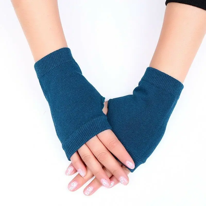 Winter Autumn Wrist Arm Hand Arm Warmers Women Men Knitted Long Fingerless Gloves Sleeve Soft Warm Mitten Elbow Mittens 2022 New