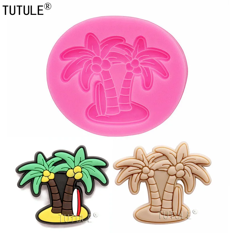 

Palm Tree Tropical Silicone Mold with Palm Fronds for Fondant,Resin, Chocolate,Earrings Resin Crafter Polymer Clay Mould Mould