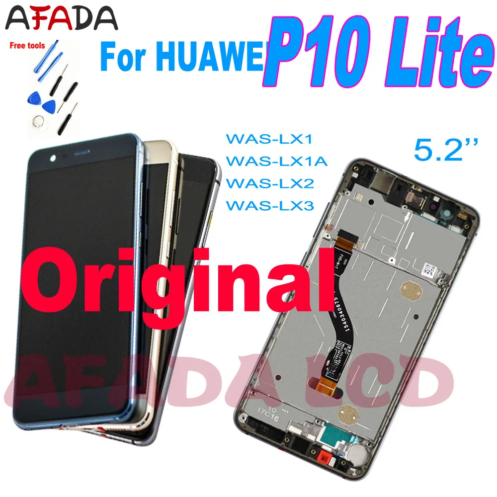 Original 5.2 Inch LCD for HUAWEI P10 Lite Lcd Display Touch Screen P10 Lite WAS-LX1 WAS-LX1A WAS-LX2 WAS-LX3 Screen Replacement