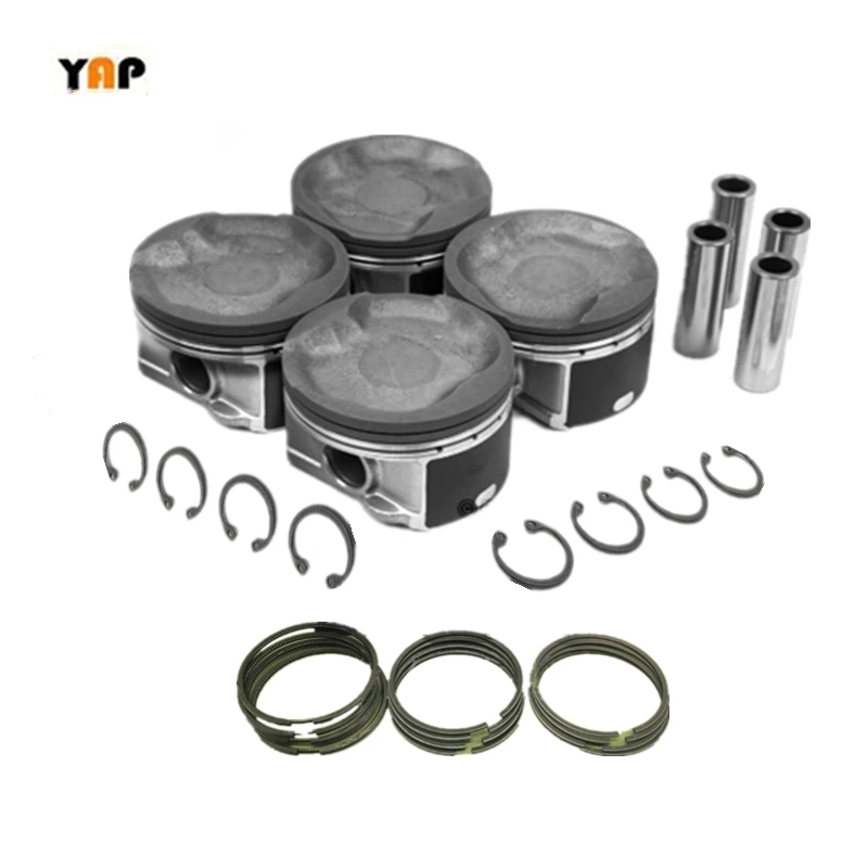 2TRFE New STD Piston & Piston Rings Set FOR TOYOTA Tacoma 4Runner 2TRFE 2.7L DOHC 13101-75130 13011-75110 2005-2015