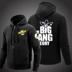 2021 Spring Autumn New The Big Bang Theory Printed Men's Solid Color Zipper Coat High street Harajuku S tyle Hoodies Sweatshirt