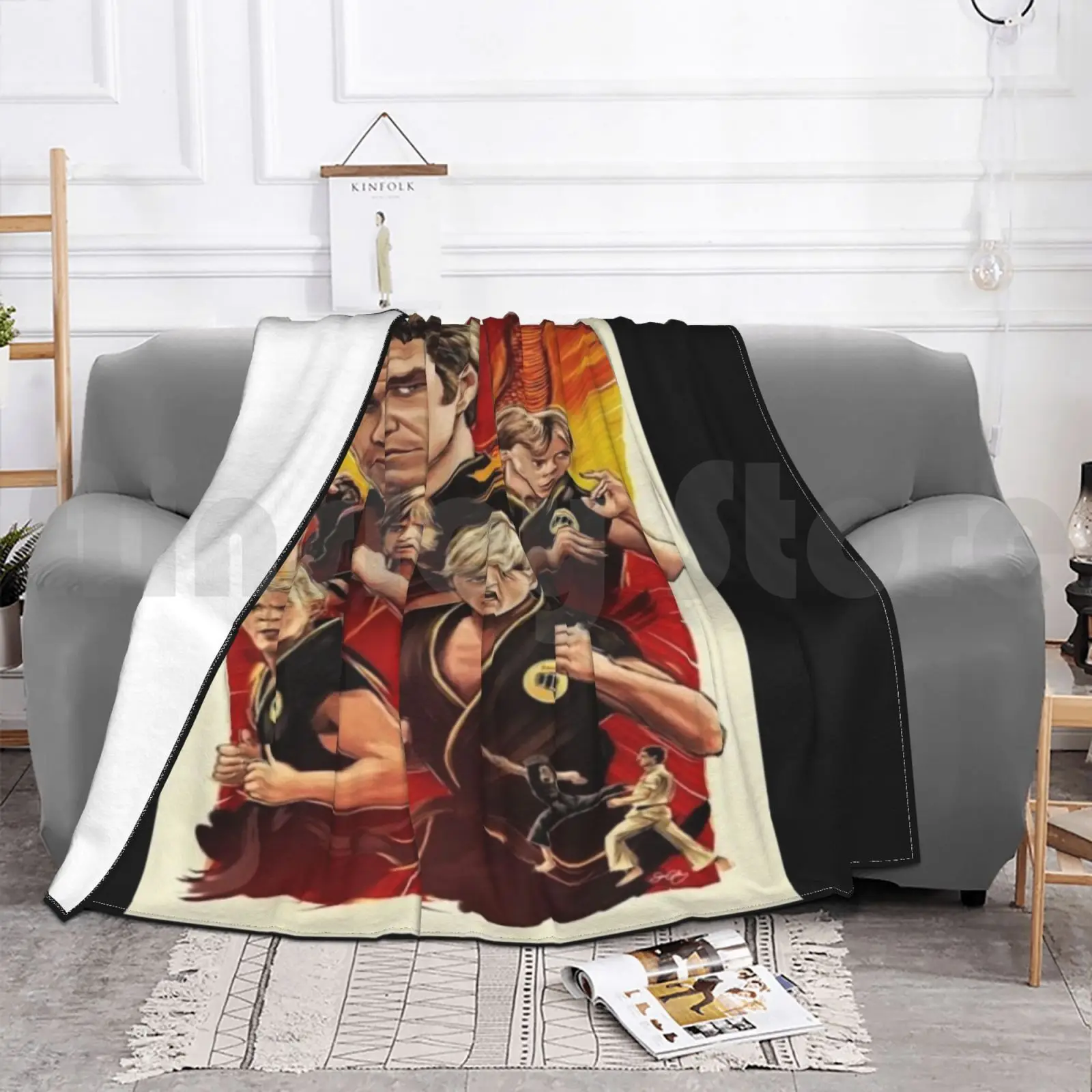 80s فنون الدفاع عن النفس فيلم بطانية موضة مخصصة الكاراتيه كوبرا كاي دوجو الكاراتيه كيد كاليفورنيا شجرة بونساي Est 1984