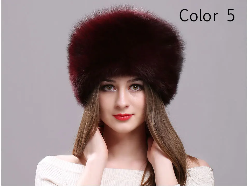 Echte Fuchspelzmütze für Damen mit Lederoberteil, mongolische Prinzessinnenmütze mit Bommel, warme Wintermütze, russische Mütze, Mützen für Damen – Detail 15