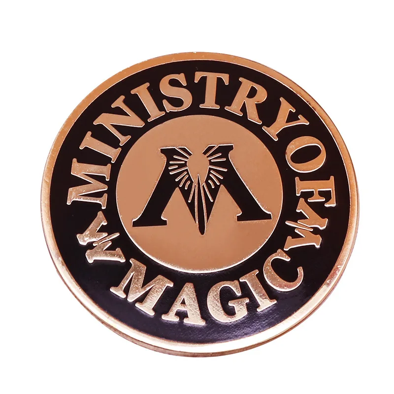 Ministry Of Magic Emblem Wizarding World Fans Perfect Hard Enamel Pins Funny Metal Cartoon Brooch Backpack Collar Lapel Badges