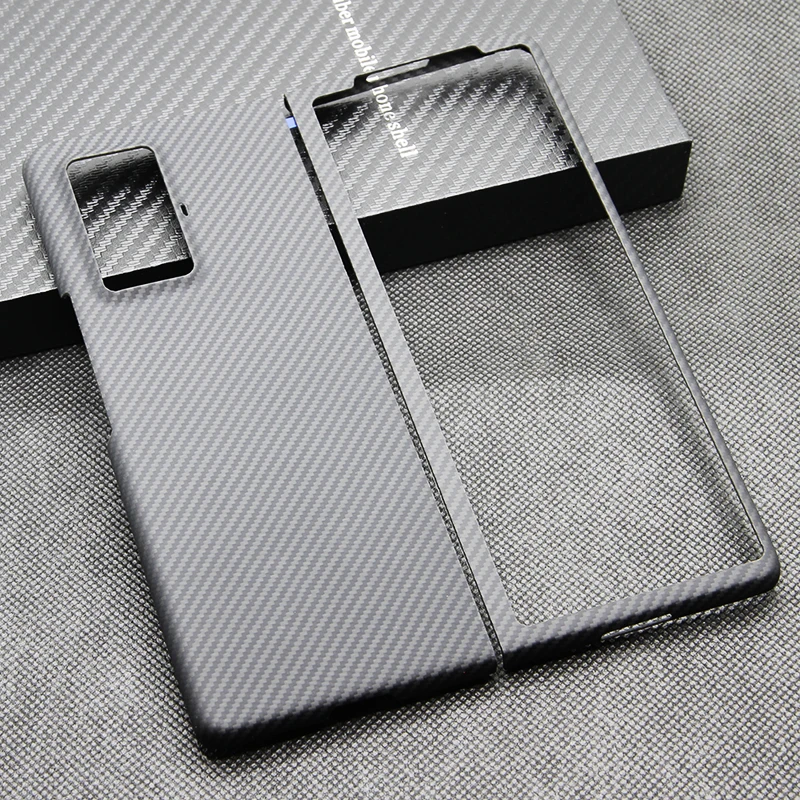 

Carbon fiber phone case for Samsung galaxy Z Fold2 W21 light Thin High-strength protective shell Aramid fiber material shell