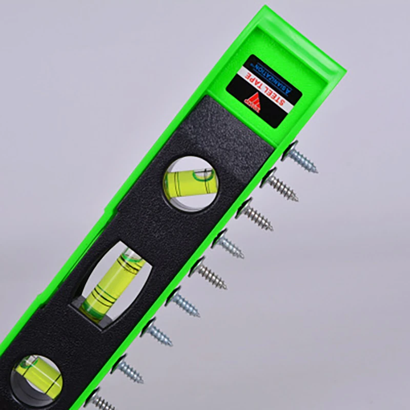 3 Bubble Spirit Level Portable Level Ruler 9 Inch Magnetic Torpedo Level and Ruler abs Vertical Horizontal Bubble Level Tool