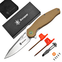 Warspear WP502T Pocket Folding Knife Bearings 14C28N Blade Micarta Handle Hunting Camping Tactical Survival Knife EDC Tools