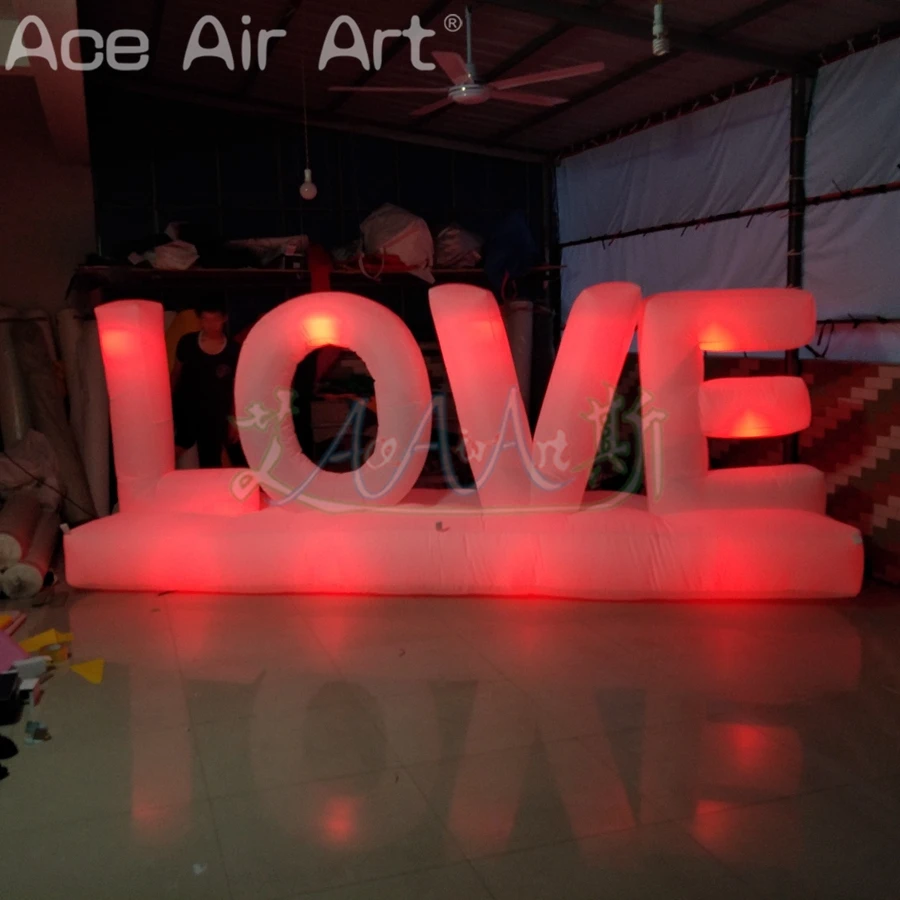 

1.5m High Indoor Inflatable LED Light Letter "Love" with Base for Valentine's Day/Advertising/Party Decoration