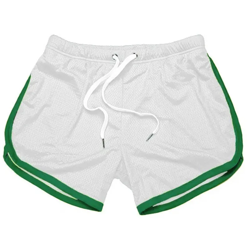 2024 Men's Sports Gym Athletic Shorts Middle Trousers Elastic Band Sports Man Middle Soft Cotton Blend Running