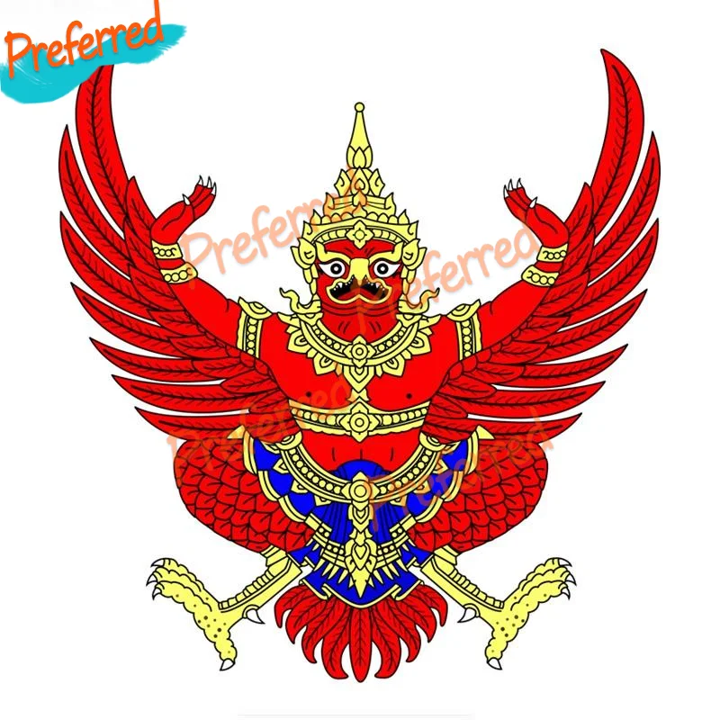 

Garuda Emblem of Thailand Phra Khrut Pha Red Bird Decal Motocross Racing Laptop Helmet Trunk Wall Car Sticker Die Cutting