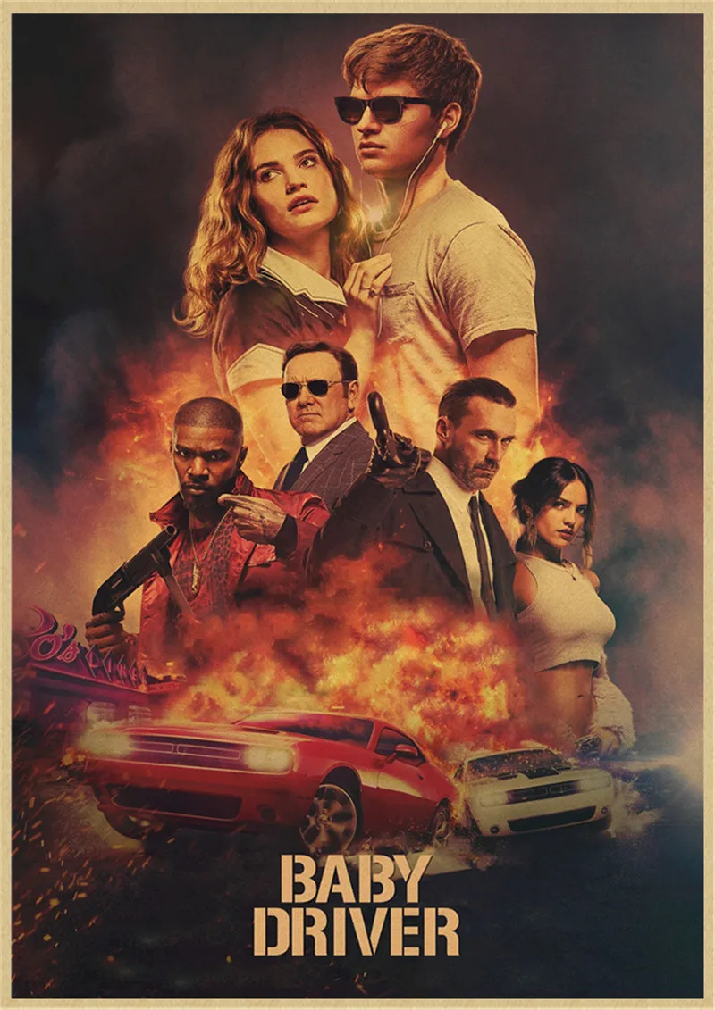 Classic Movies Baby Driver Kraft Paper Posters And Prints Pictures On The Wall Vintage Poster Decorative Home Decor