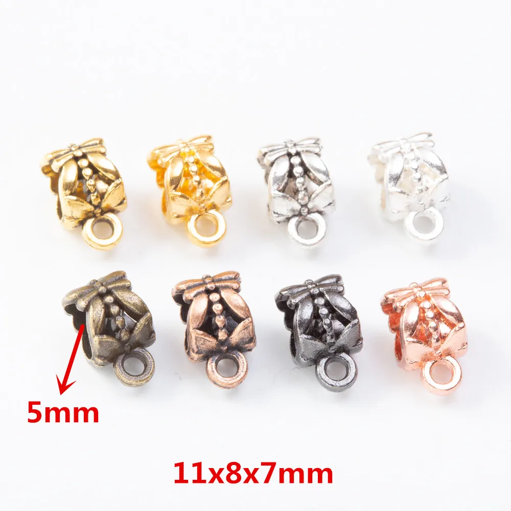 40 pcs/lot Fashion zinc alloy Pendant Clasps Metal Large Hole Beads charms DIY European Bracelet jewelry Fittings making 8002