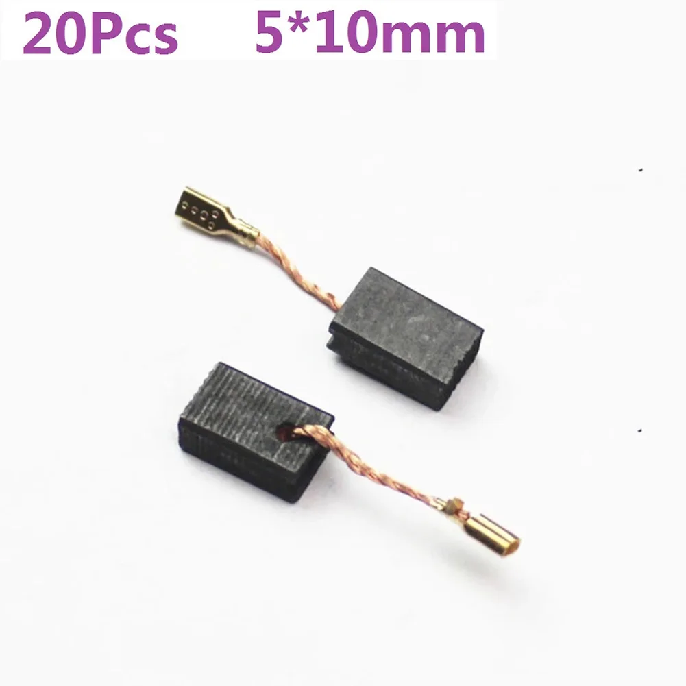Spazzole di carbone 20Pcs 5*10*15mm per motori elettrici Bosch 125 14-150 accessori per smerigliatrice angolare motore elettrico