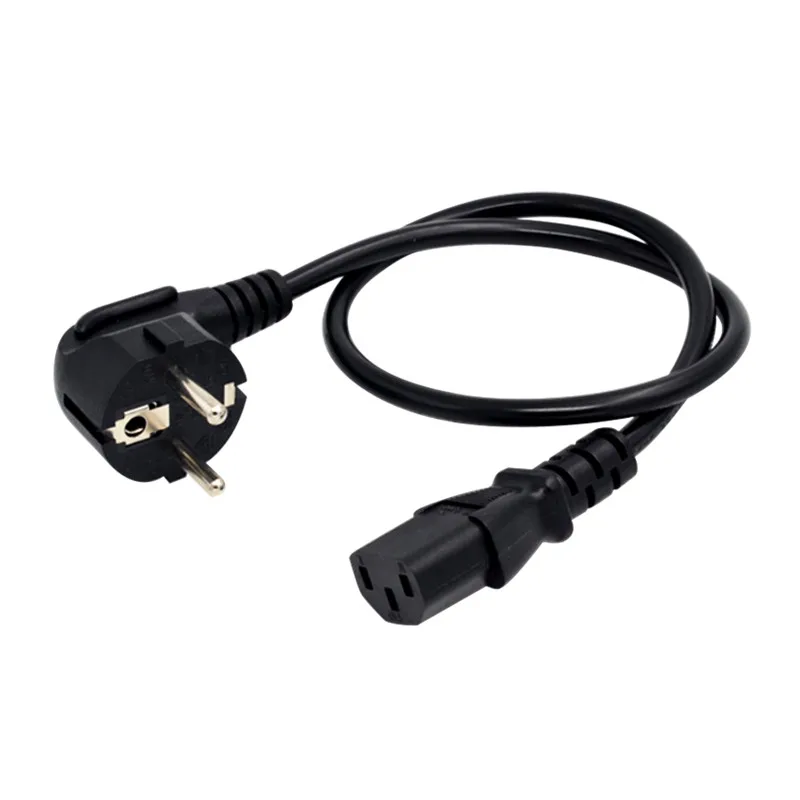 IEC320 C13 to European 2 pin Round Power line cables,Schuko CEE7/7 Power short Cable IEC320 C14 VDE Power cord 1.2m 1.8m 30cm