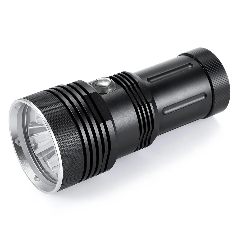 New Strong Light 3x XHP70 60W LED Dive Flashlight High-Power 100M Underwater Waterproof Torch Diving Camping Lamp