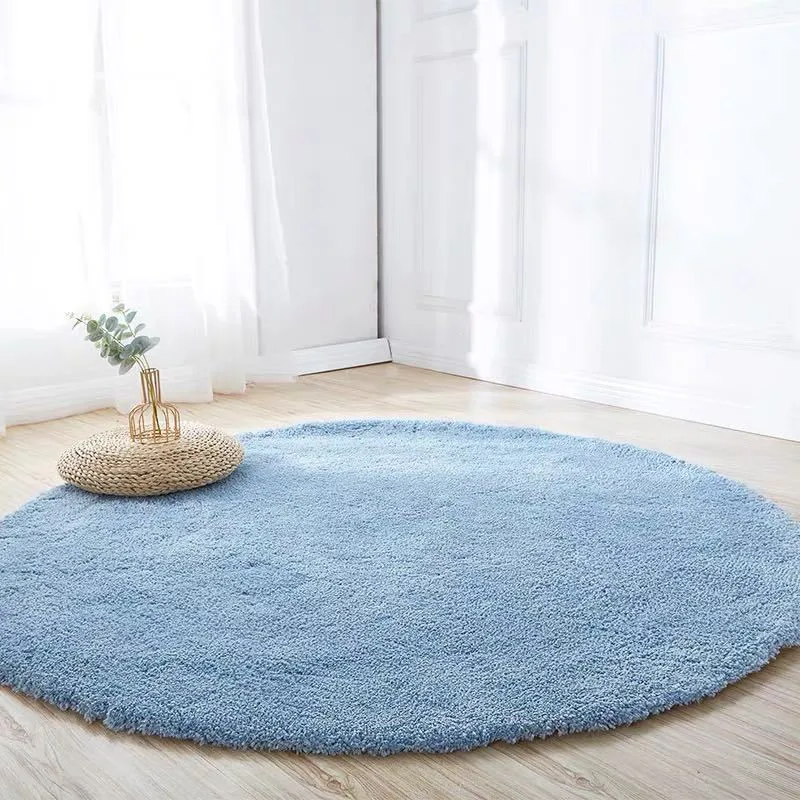 

Nordic Style Fluffy Round Carpet Rugs for Bedroom Living Room Decoration Large Size Plush Anti-slip Soft Carpet Children Rug