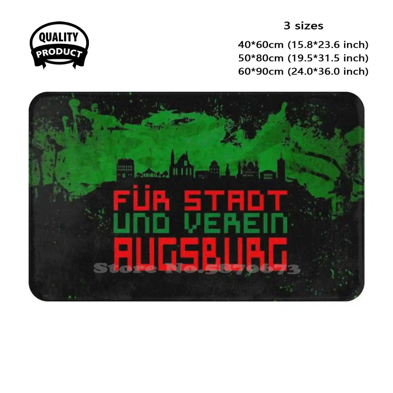 Augsburg Fur Stadt Und Verein Ultras Soft Cushion Home Carpet Door Mat Car Rug Augsburg Ultras Augsburg Hooligans Germany