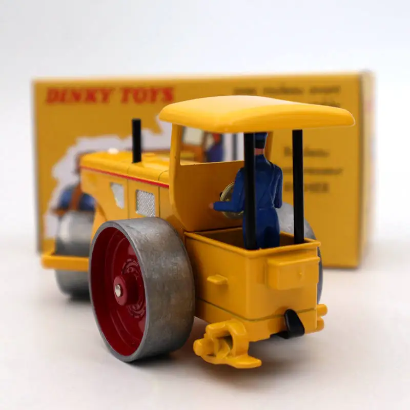 Atlas Dinky toys 830 Rouleau Compresseur Richier, modelos fundidos a presión, colección de coches, regalos