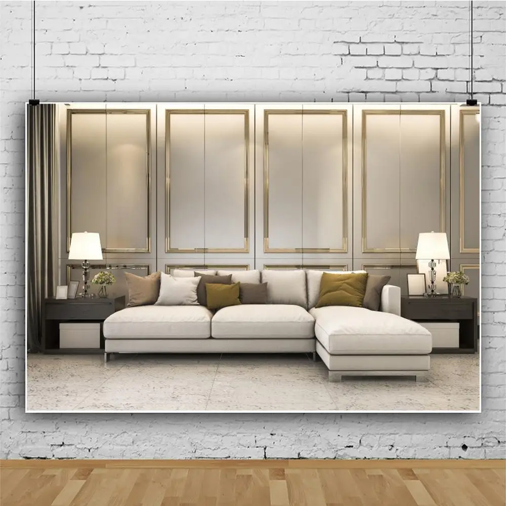 Laeacco-خلفية للتصوير الفوتوغرافي لأريكة غرفة المعيشة ، خلفية كلاسيكية وأنيقة للتصوير الفوتوغرافي واستوديو الصور