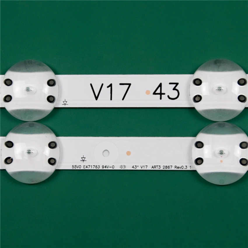 TVs LED Band array For LG 43LV340C 43LV340H -CB -TB -TD -UB -ZB -GB -UA LED Bar Backlight Strip Line LC430DGG-FKM3 Ruler Tapes