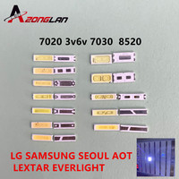 50-100pcs FOR LG Innotek Lextar UNI SAMSUNG SEOUL LED Backlight 0.5W 1W 1.5W 7020 7030 8520 3V 6V Cool white 40LM TV Application