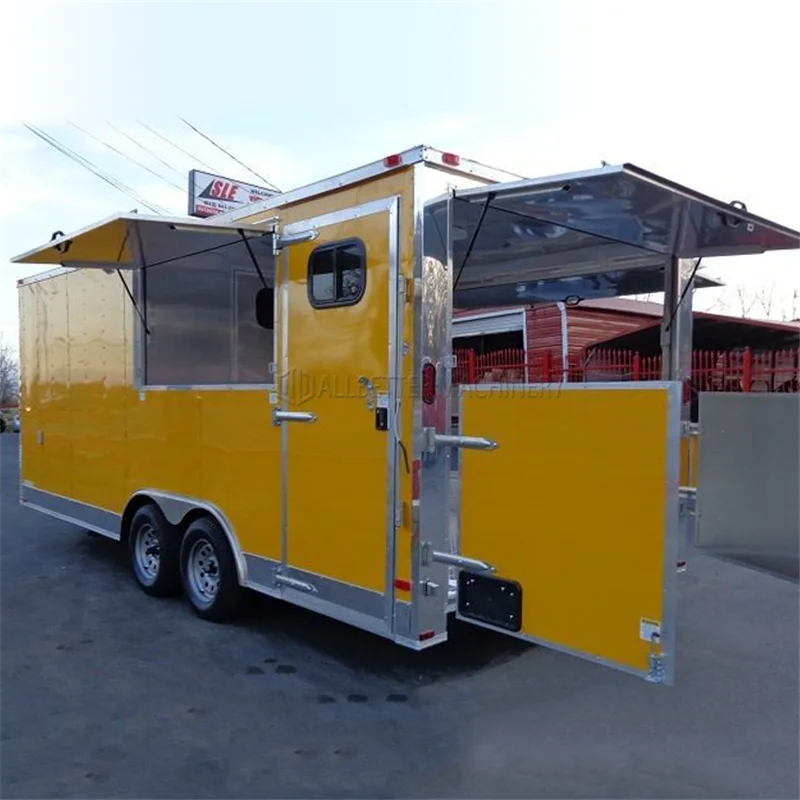 Allbetter-carrito de Catering de concesión, casa de gofres, patillas de pollo frito, camión de comida de Taco, ahumador de barbacoa callejero, remolque de comida móvil