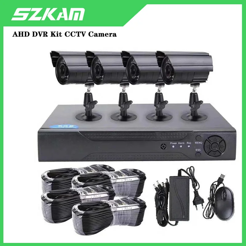 Imagem -04 - Visão Noturna 4ch 1080p Ahd Tvi Cvi Dvr Kit Câmera à Prova Impermeável Água Detecção de Movimento Vigilância Vídeo Segurança ao ar Livre Sistema Cctv ir