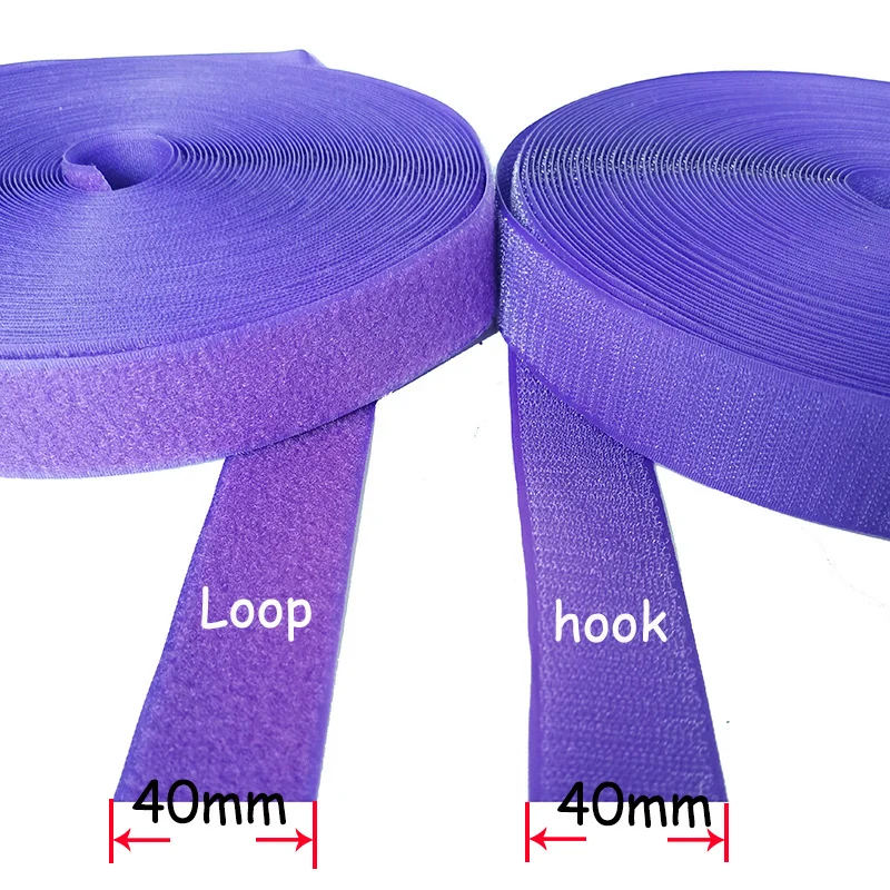 40mm Width  24m length no adhesive fastener stick clothing tape sewing Accessorie hook loop sticker strip strap sticks