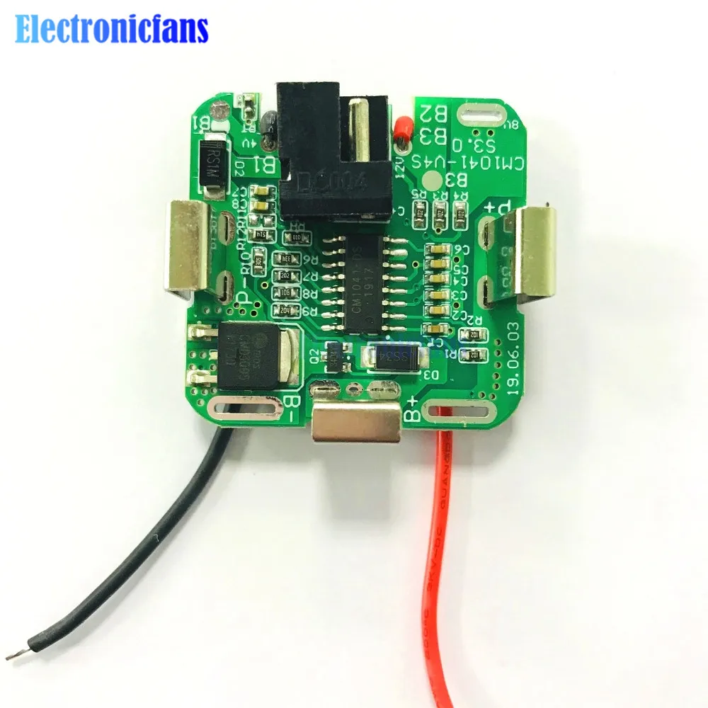 4S 16.8V pojedynczy MOS Li-ion pokrywa baterii litowej moduł tablicy przeładowanie zabezpieczenie przed nadmiernym rozładowaniem elektroniczny moduł