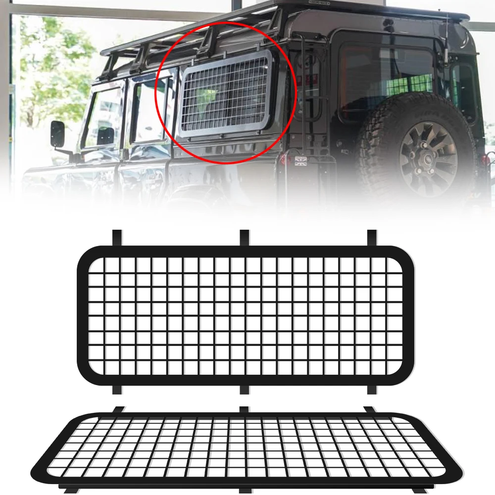 

off road suv car exterior protection window grills steel Side Window Guards fit for Land Rover Defender 90/110