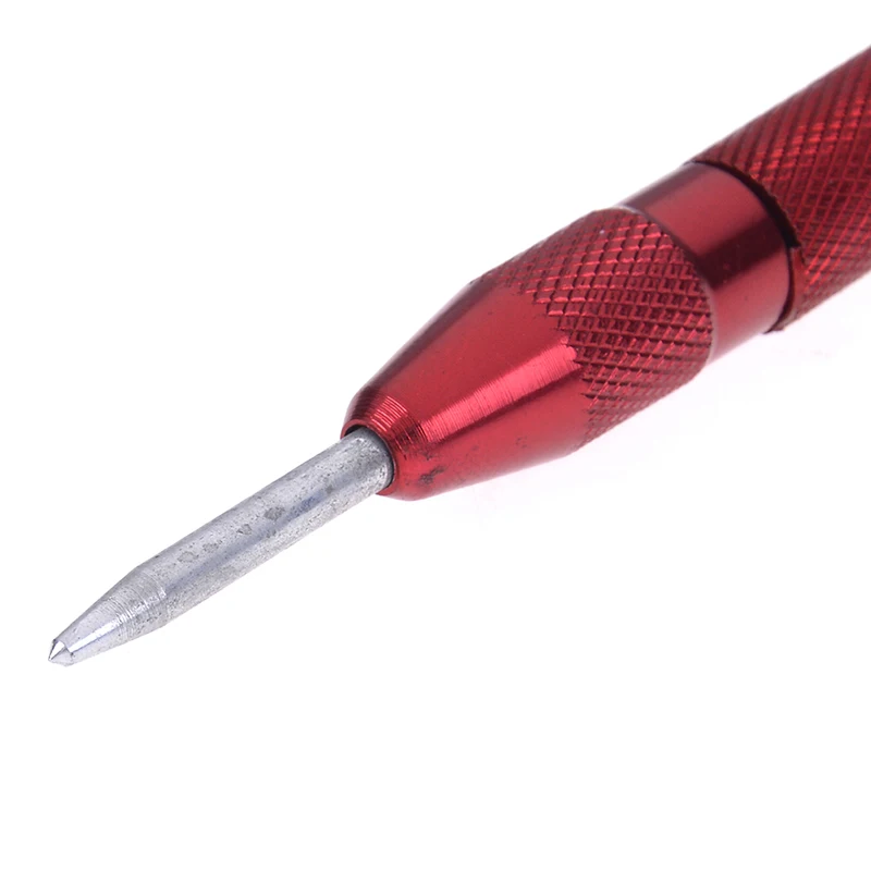 High Quality 1PCS 127mm HSS Automatic Drill Center Pin Punch Spring Loaded Woodworking Tool