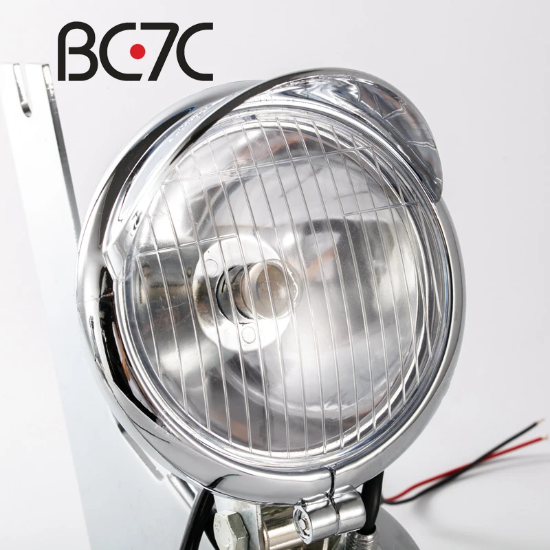 Motorcycle Chrome Front Spotlight Passing Lamp Mount Fog Light Bar Motorbike Black Bracket Bar Turn Signal For Harley
