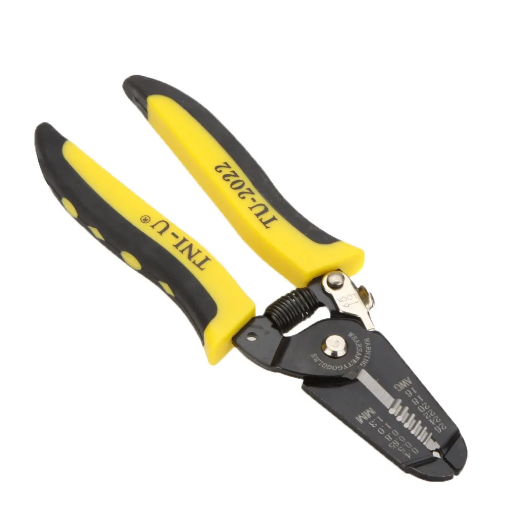 2pcs TU-2022 Precise Wire Stripper/Cutter Tool Clamp & Steel Wire Cable Cutter Plier Tool Stripping 26-16AWG