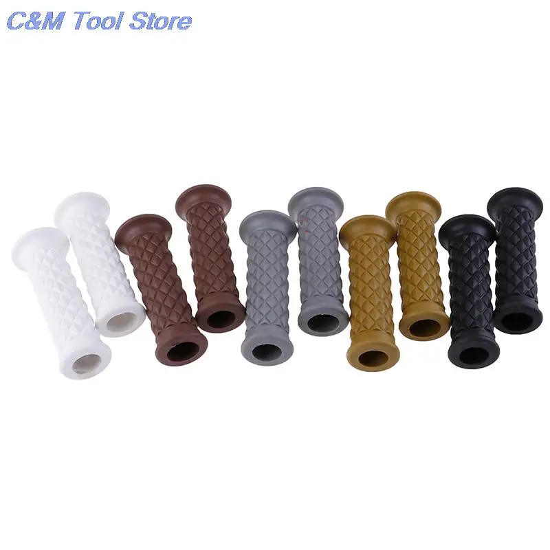 vintage motorbike hand grips rubber scooter handle bar for honda  harley moto handlebar cafe racer motorcycle grip 1.6