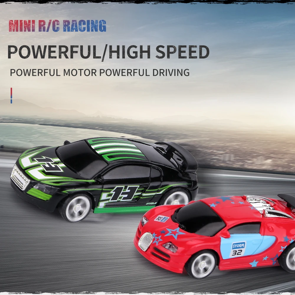 MINI voiture RC télécommandée 1:58, voiture de course à piles, canettes en PVC, Machine à dérive, Buggy, Bluetooth, jouet radiocommandé pour enfant