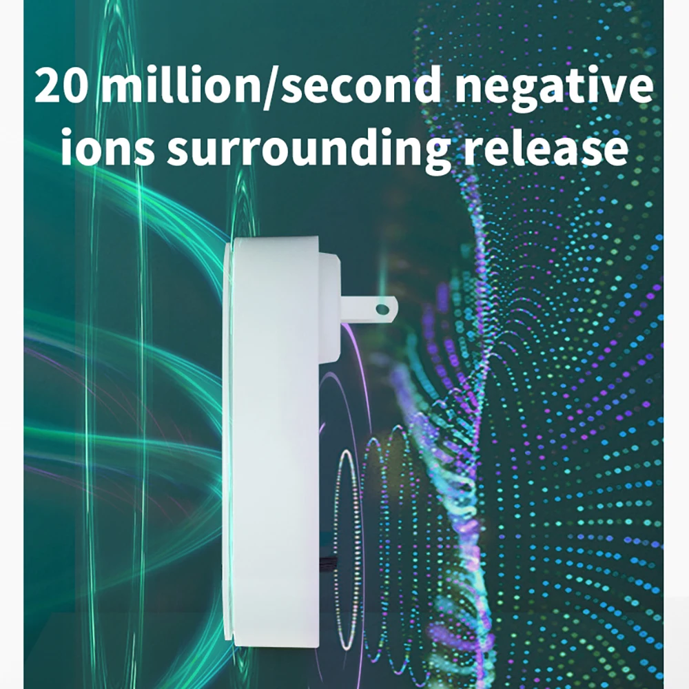 Air Freshener Ionizer Cleaner Portable Anion Air Purifier Purification Dust Cigarette Smoke Remover Toilet Deodorant