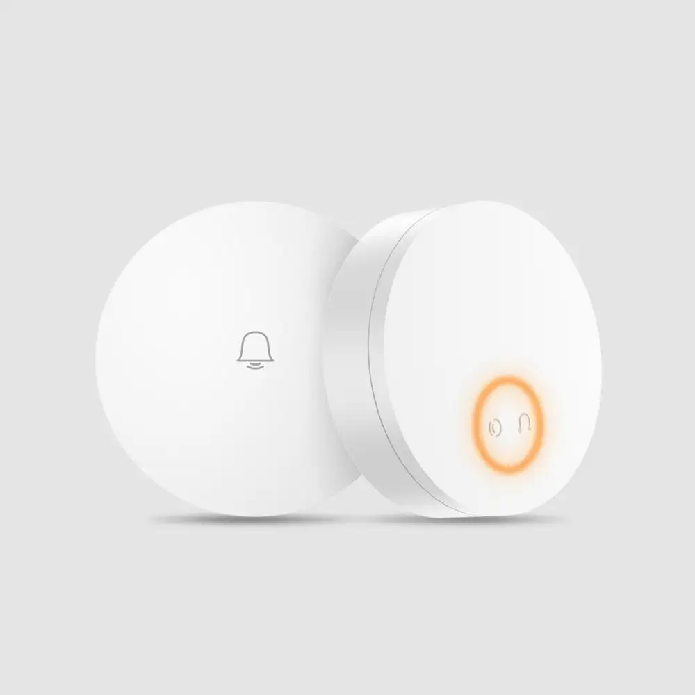 Xiaomi Mijia Linptech WIFI Self-power-generating Wireless Doorbell Work with Mijia APP Smart Control Memory Function AC 110-240V