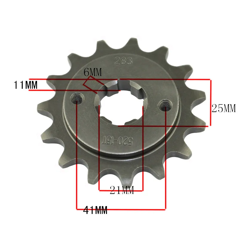 520 14T 15T Motorcycle Front Sprocket For Honda NSR250 1986-1987 NSR250 MC28 1990-1993 VT250 1983-1988 VTR250 1988 NS250 MC11