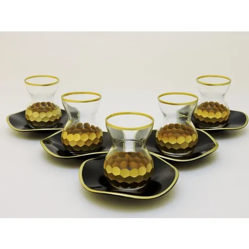 DOLBOVI 6 PCs Cups & 6 PCs Saucer 6 Personality 12 Piece Tea Team