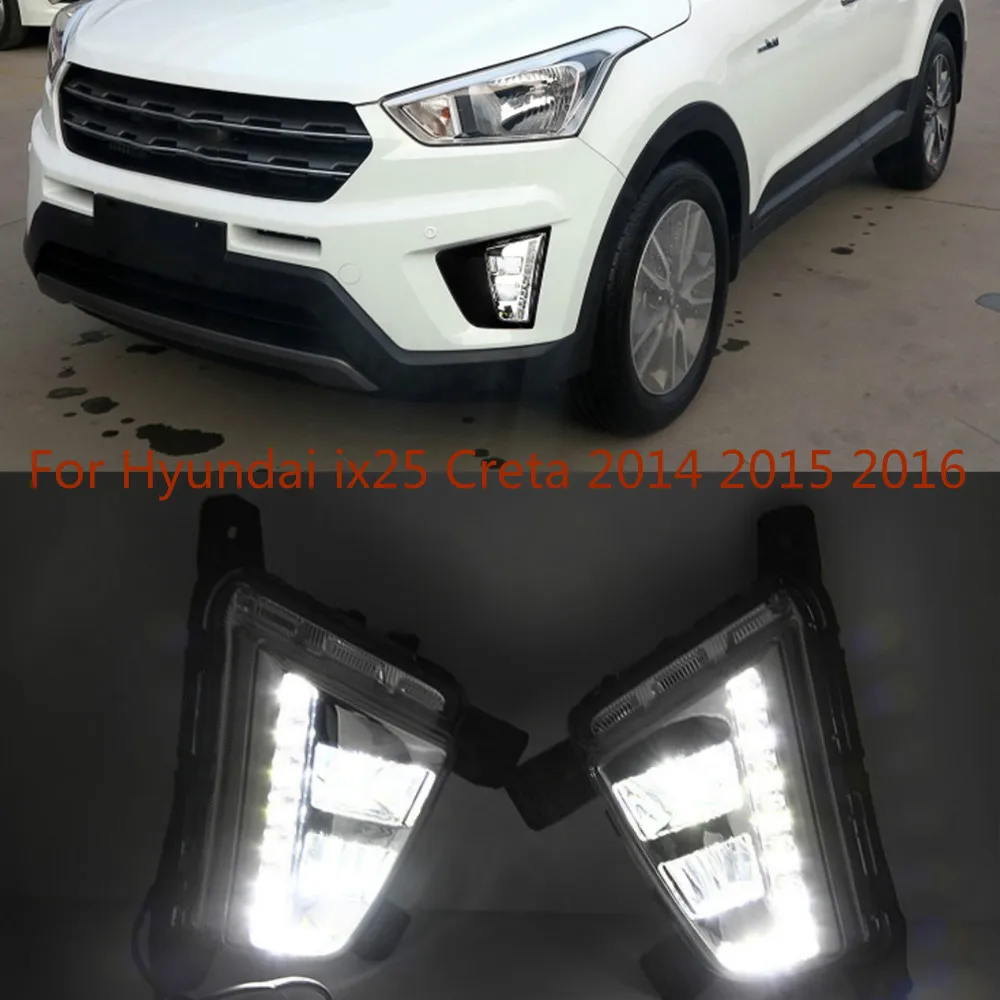 

For Hyundai ix25 Creta 2014 2015 2016 Driving DRL Daytime Running Light fog lamp Relay 12V LED Daylight car styling