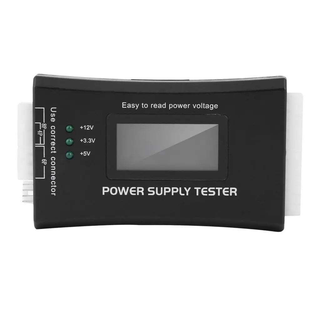 

SD power supply tester for PC-power supply/ATX /BTX /ITX compliant LCD Display SATA HDD Tester 20/24 pin Professional