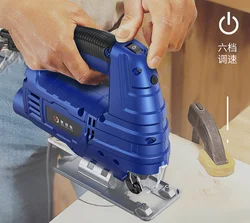 Electric Jigsaw Household Saw Multifunctional Hand-held Wood Jigsaw Small Cutting Machine Woodworking Tools