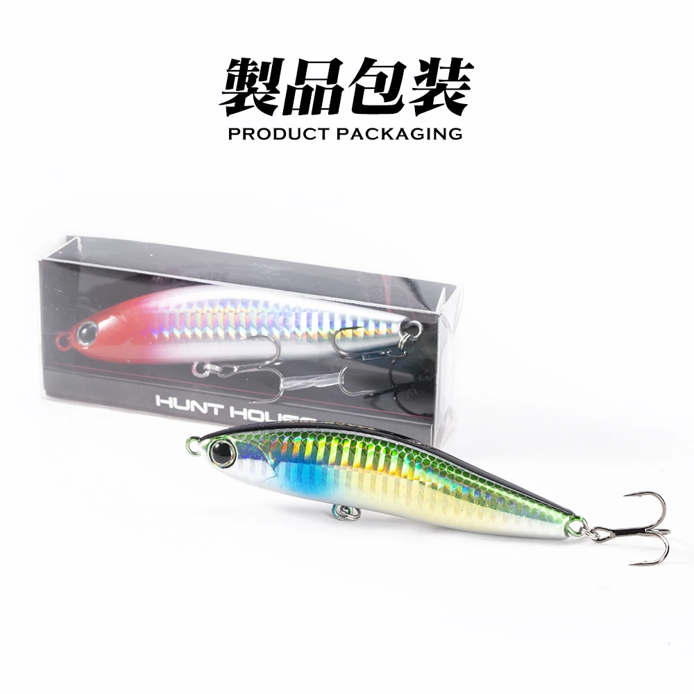 Hunthouse Sinking Pencil Fishing Lure 70mm/13.5g 95mm/24g Honey Trap Trolling Wobblers Hard Bait Saltwater For Bass Trout